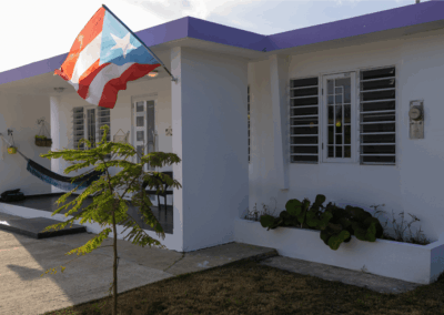 entrada principal de Casa Amatista en Isabela Puerto Rico