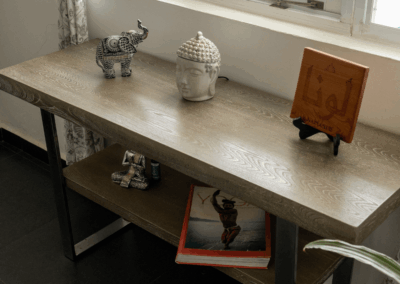 decoración interior con elementos naturales en Casa Amatista