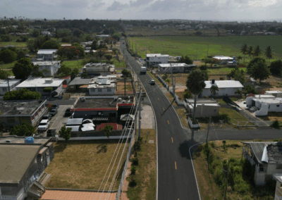 vista aérea de Isabela Puerto Rico y sus alrededores