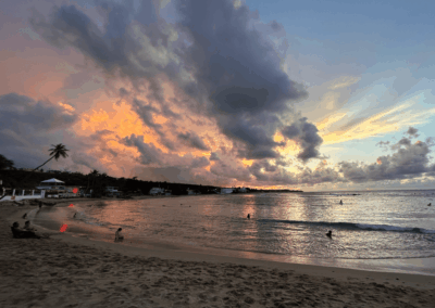 atardecer en la playa de Isabela Puerto Rico